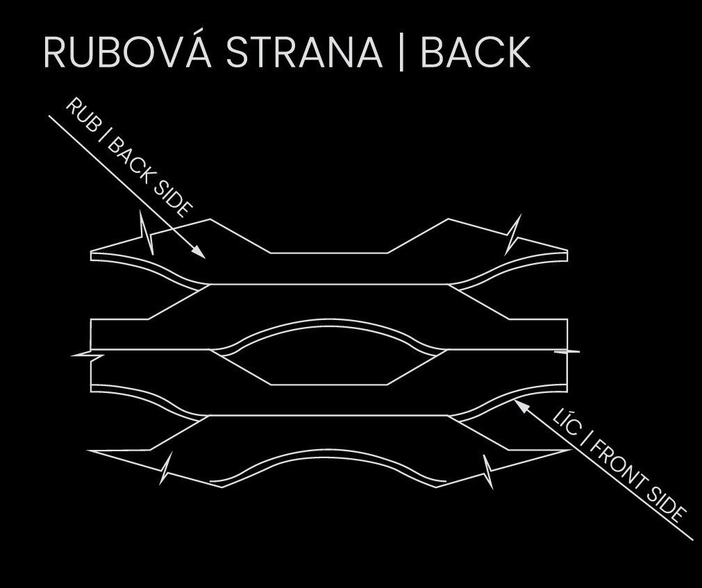 Rubová strana tahokovu