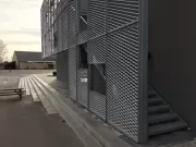 Fasádní stínění z tahokovu Frederiksberg, Dánsko